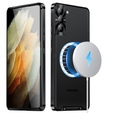 Camera Protection Case for Samsung Galaxy S21 FE 5G, CamShield MagSafe, transparent / black