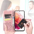 Flip case for Oppo Reno 11F 5G, Butterfly, pink rose gold