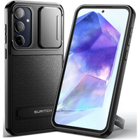 Case for Samsung Galaxy A55 5G, Suritch Kickstand, black