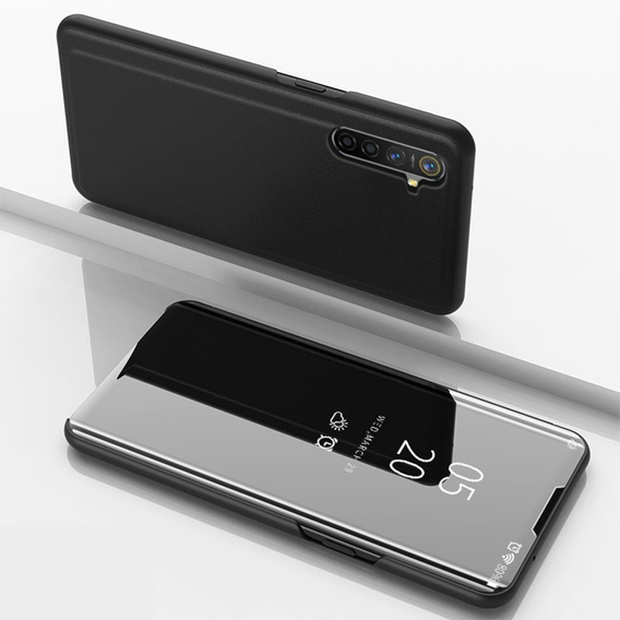 Case for Realme 6 Pro, Clear View, black