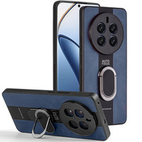 Case for Realme 12 Pro 5G / 12 Pro+ 5G, Leather Kickstand Ring, blue