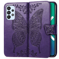 Flip case for Samsung Galaxy A53 5G, Butterfly, purple