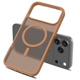 Matt Case for iPhone 17 Pro, for MagSafe, translucent brown