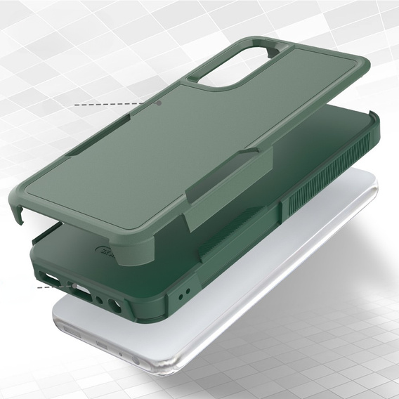 Armored Case for Samsung Galaxy A05s 4G, Dual Shockproof, green