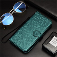 Flip case for Realme C71, Wallet Rhombus, green