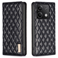 Flip case for Xiaomi Redmi Note 13 5G, Wallet, BINFEN COLOR, black