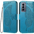 Flip case for Infinix Hot 50 Pro+ 4G, Butterfly, blue