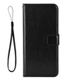 Flip case for Motorola Edge 50 Neo / Motorola ThinkPhone 25, Crazy Horse Wallet, black