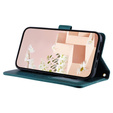 Flip case for Samsung Galaxy A55 5G, Rhombus Crossbody Leather, dark green