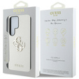 GUESS Case for Samsung Galaxy S25 Ultra, 4G Big Metal Logo, beige