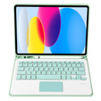 Case + keyboard iPad 10.9 2022 10 Gen, TouchPad Pen Slot, light green
