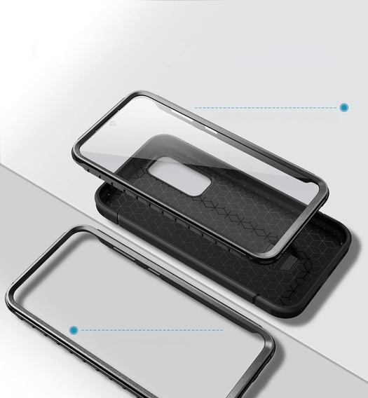 Case for Samsung Galaxy S23 FE, Suritch Basic (Two Frames), black
