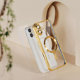 Case for iPhone 16 Plus, Electro MagSafe, gold + Screen Glass