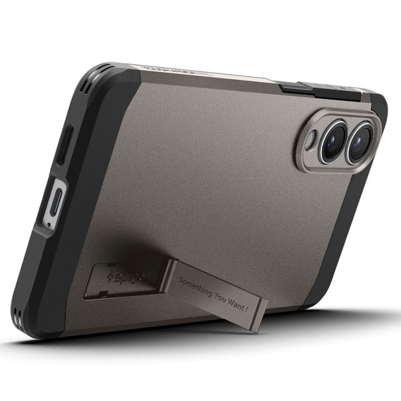 Spigen case for Samsung Galaxy A36 5G, Tough Armor Mag MagSafe, black + 9H Tempered Glass