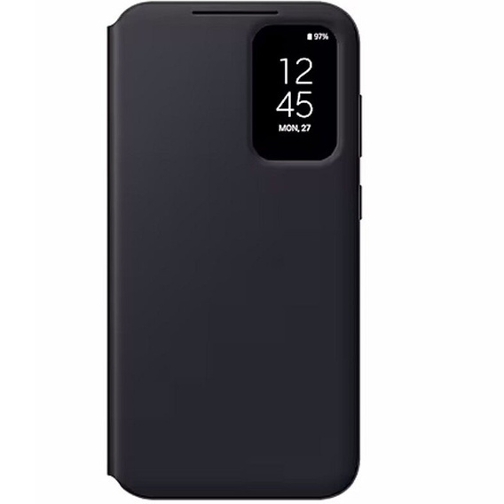 Original Samsung Case for Galaxy S23 FE, S View Wallet Cover, black