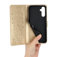 Flip case for Samsung Galaxy S23 FE, Butterfly, gold