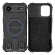 Case for iPhone Air, for MagSafe, armoured with stand, black