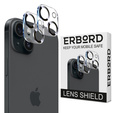 2x ERBORD tempered glass for camera to iPhone 15 / 15 Plus