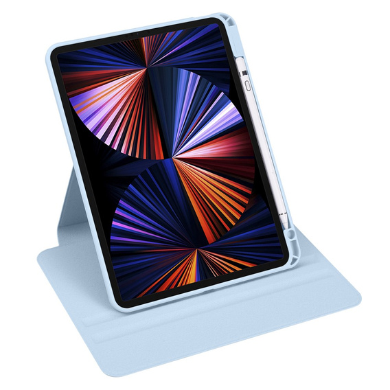 Case for iPad Pro 11" 2022/2021/2020 (4/3/2 gen.), with stylus space, 360° rotatable, blue
