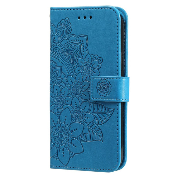 Flip case for Samsung Galaxy A14 4G/5G, Mandala Flower, blue