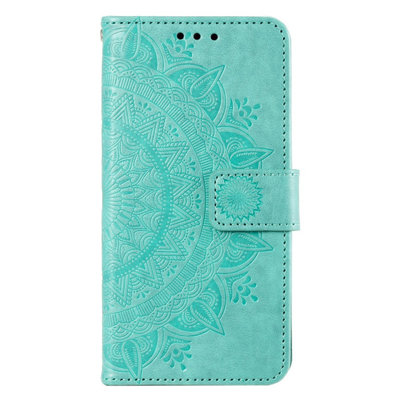 Flip case for Oppo A17, Mandala, green