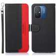 Flip case for Xiaomi Redmi 12C, KHAZNEH RFID, black / red
