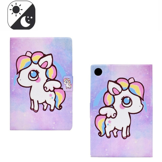Case for Lenovo Tab M10 10.1 Gen 3, Smartcase, colorful horse