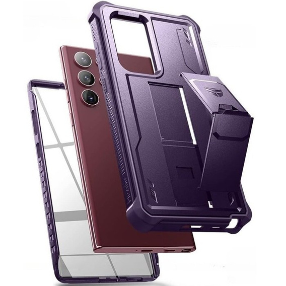Armored case for Samsung Galaxy S22 Ultra, Dexnor Full Body, purple