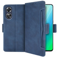 Flip case for Oppo A17, Card Slot, blue