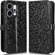 Flap case for Oppo Reno 14, Wallet Rhombus, black