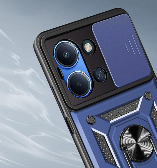 Armoured case for Xiaomi Redmi 15C 4G/LTE, CamShield Slide, blue