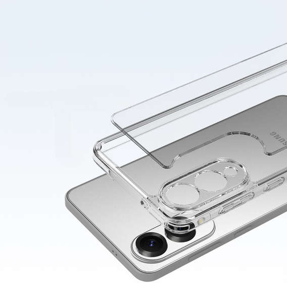 Case for Samsung Galaxy S25 Edge, Fusion Hybrid, transparent
