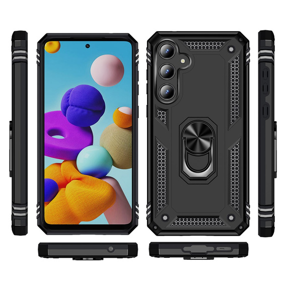Armor Case for Samsung Galaxy A55 5G, Nox Case Ring, black