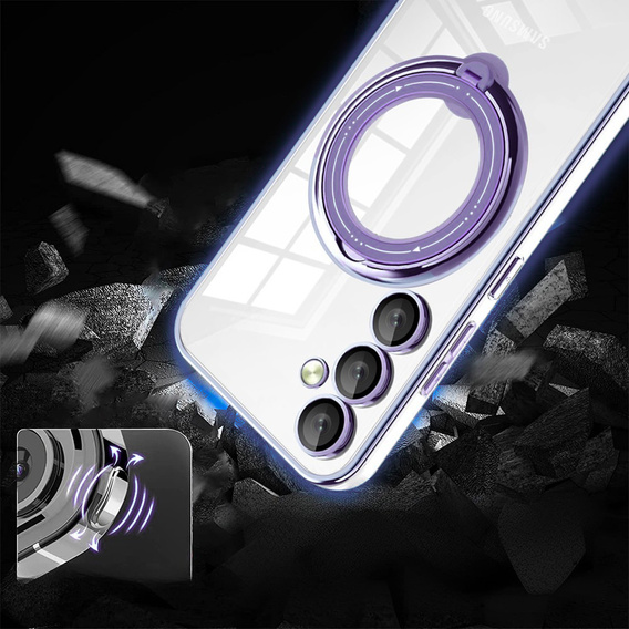 Magnetic Case for Samsung Galaxy S25, for MagSafe, purple