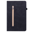 Case for Samsung Galaxy Tab A7 Lite, Wallet Pen Slot, black