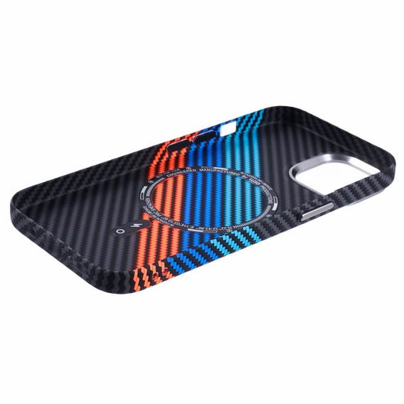MagSafe's iPhone 15 Case, Carbon Fiber, dark blue