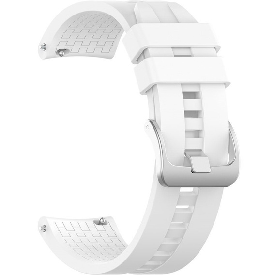 22mm Silicone strap with buckle for Huawei Watch GT / Watch GT2 - White