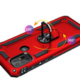 Armor Case for Motorola Moto G10/G30, Nox Case Ring, red
