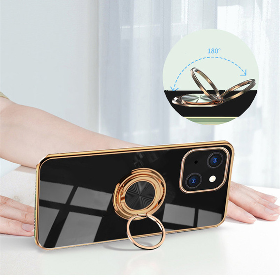 Case for iPhone 13, Electro Ring, black