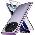 Case for Xiaomi Redmi Note 14 Pro+, Magnetic Dual Glass, purple