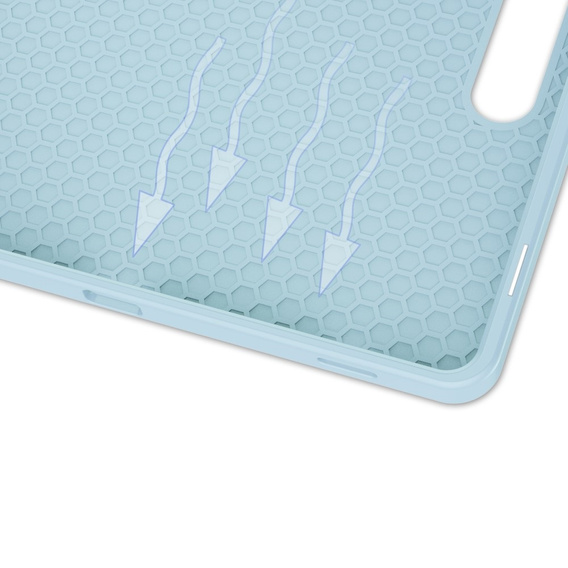 Case for Samsung Galaxy Tab S10 FE+ Plus, Smartcase with stylus space, blue