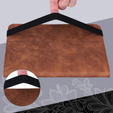 Flap case for Lenovo Tab M9, flower, brown