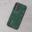 Case for Samsung Galaxy A14 5G, ERBORD Business, with metal plate for car mounts, green