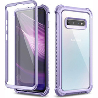 Case for Samsung Galaxy S10 Plus, Dexnor Full Body Rugged, transparent / purple