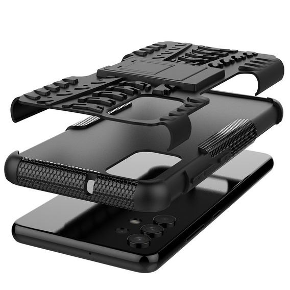 Case for Samsung Galaxy A32 4G, Tire Armor, black