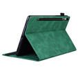 Case for Samsung Galaxy Tab S10 FE+ Plus, Classic, with space for stylus, green