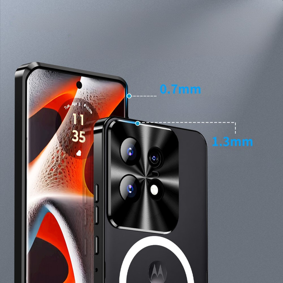 Camera Protection Case for Motorola Edge 50 Pro 5G, CamShield MagSafe, black