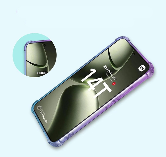 Case for Xiaomi 14T, Gradient Dropproof, Purple / blue