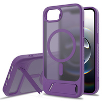 Case for iPhone 16E, Kickstand Matt Case, for MagSafe, purple