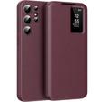 Flip case for Samsung Galaxy S25+ Plus, Smart View Wallet, maroon
